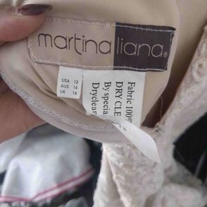 Martina Liana Designer Wedding Dress - With custom corset back